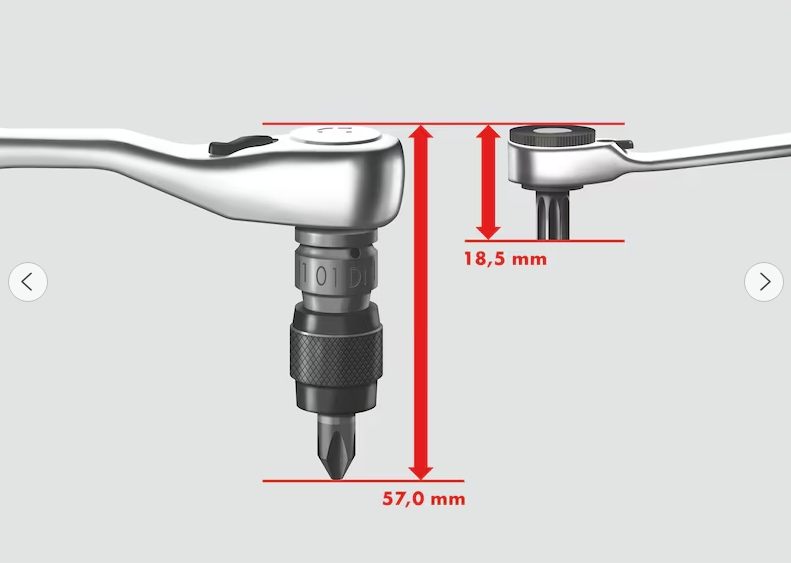 WURTH Conjunto de chave de luneta dupla com roquete Mini 31 peças - Image 4